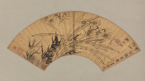 孙克弘水仙扇, , Sun Kehong