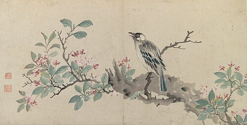 明 孙克弘 花鸟册（16开）, , Sun Kehong