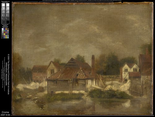 Sheds and Old Houses on the Yare, 1803, John Crome