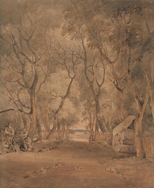 Entrance to Earlham Park, near Norwich, 1807, John Crome