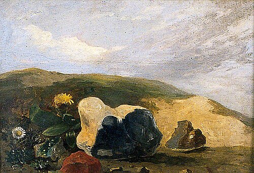 Study of Flints, 1811, John Crome