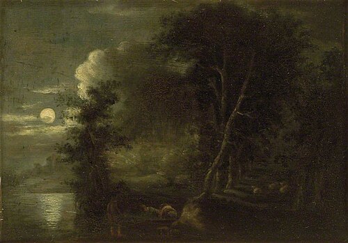 Shepherds in a Grove: Moonlight, , John Crome
