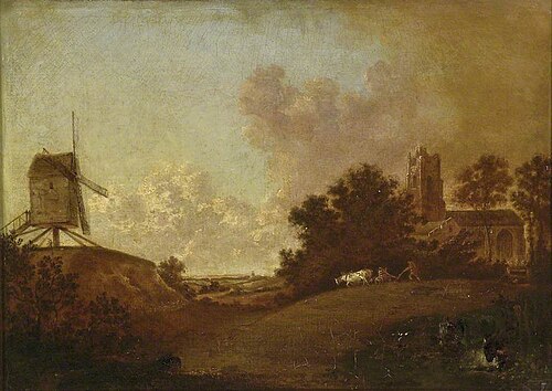 Old Orford Church and Mill, Suffolk, , John Crome