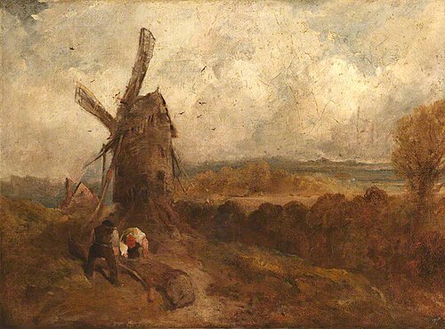 Woodcutters by a Windmill, , John Crome