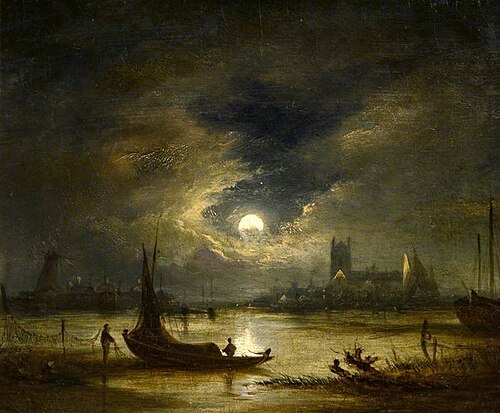 Moonlight, Norwich, Norfolk, , John Crome