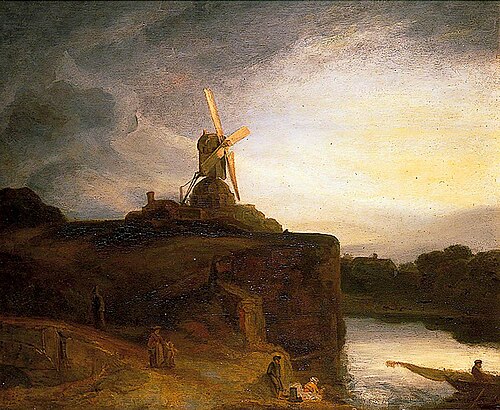 The Mill (after Rembrandt van Rijn), , John Crome