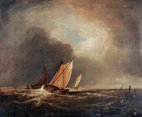 Dutch Boats off Yarmouth, Norfolk, , John Crome