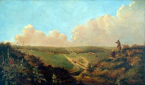 Shepherds on Mousehold Heath, Norwich, , John Crome