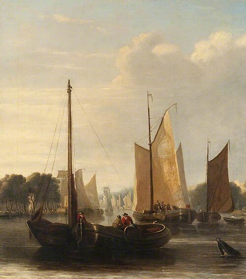 Sailing Barges, , John Crome