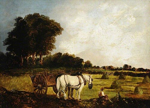 A Harvest, , John Crome