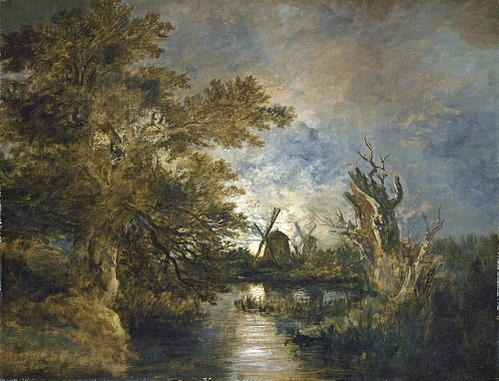 Moonlight on the Yare, 1816, John Crome