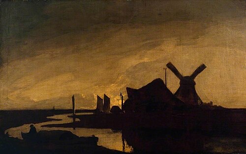 Moonrise on the Yare (?), 1813, John Crome