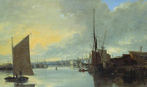 Yarmouth Harbour - Evening, 1817, John Crome