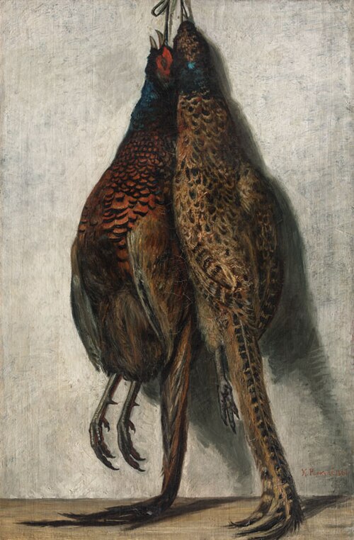 Still-Life with Pheasants (Pheasants), 1861, Karl Purkyne
