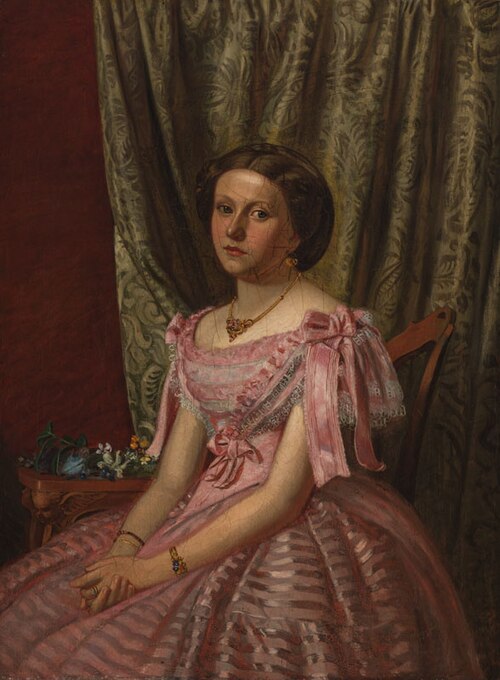 Portrait of Barbora Wiesnerová, 1858, Karl Purkyne