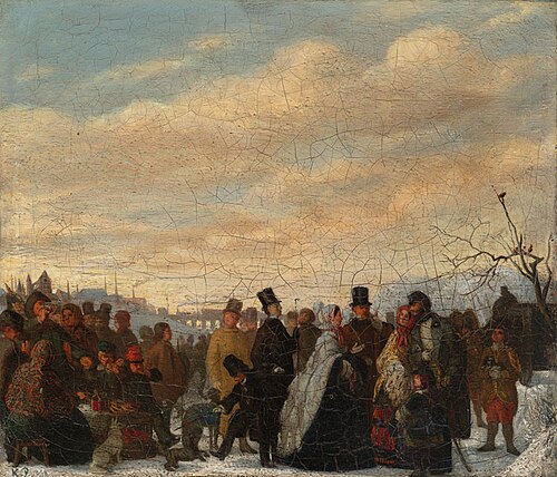 The Thurn-Taxis Family Ice-Skating, 1858, Karl Purkyne