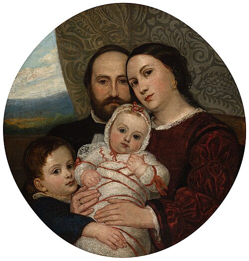 Portrait of Jan Szalatnay’s Family, 1858, Karl Purkyne