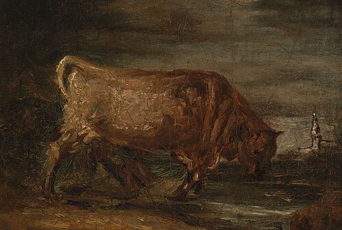 A Bull in the Bog, 1857, Karl Purkyne