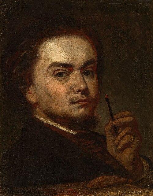 Self-Portrait with a Palette and a Brush, 1856, Karl Purkyne