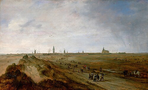 View of Ostend, 1650, Robert van den Hoecke