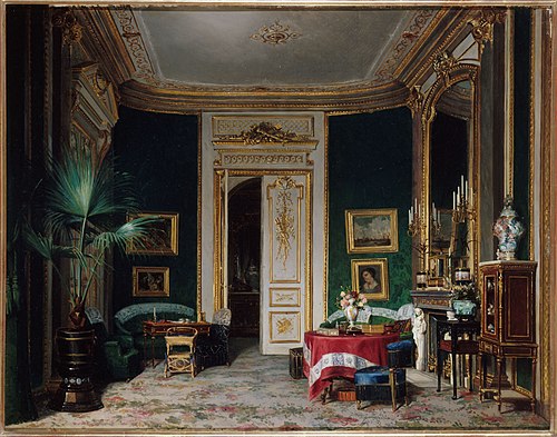 Salon de l'hôtel Wendel, rue de Clichy, 1870, Sébastien Charles Giraud