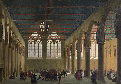 La grand-salle du Palais de la Cité au Moyen-Âge, 1878, Sébastien Charles Giraud