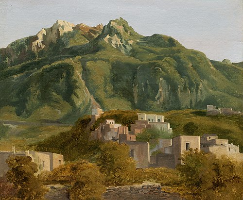 Village on the Island of Ischia, 1826, Sébastien Norblin