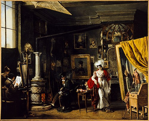 L'atelier du peintre T. B. Bitter (1781-1832), 1822, T. B. Bitter