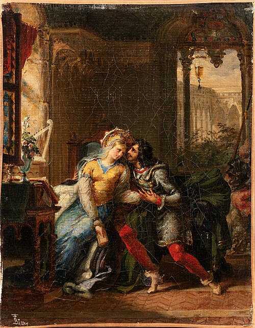 Guenièvre et Lancelot., 1814, T. B. Bitter