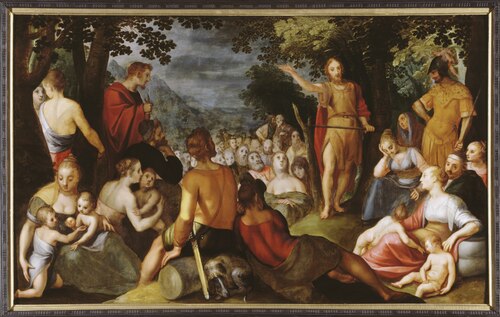 Predeking van H.Johannes de Doper, 1601, Adam van Noort