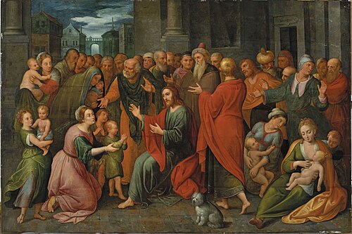 Le Christ parmi les enfants, 1700, Adam van Noort