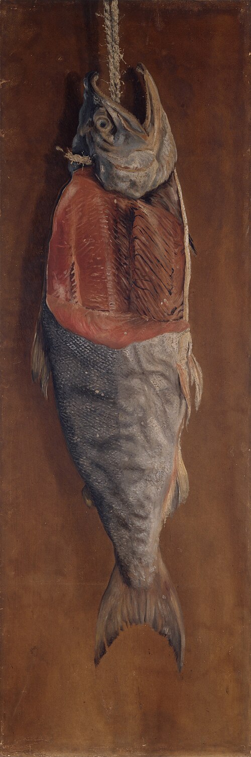 Still Life of Salmon, 1870, Takahashi Yuichi