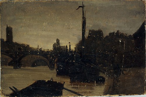 Le Pont des Arts, 1870, Charles-Émile Cuisin