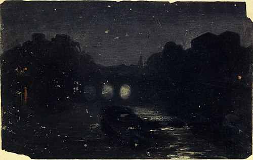 Effet de nuit sur les bords de la Seine, 1870, Charles-Émile Cuisin