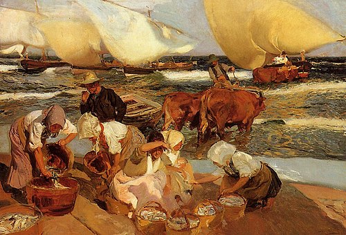 Beach at Valencia, 1908, Joaquín Sorolla