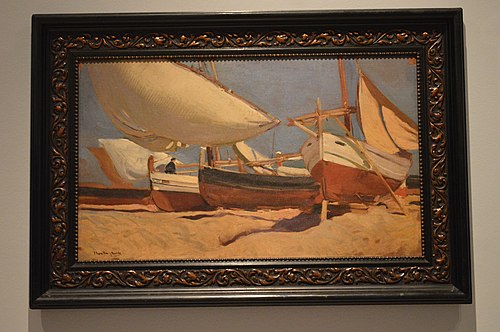 Estudio de barcas, 1887, Joaquín Sorolla