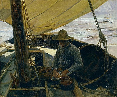 Peeling Potatoes, 1891, Joaquín Sorolla
