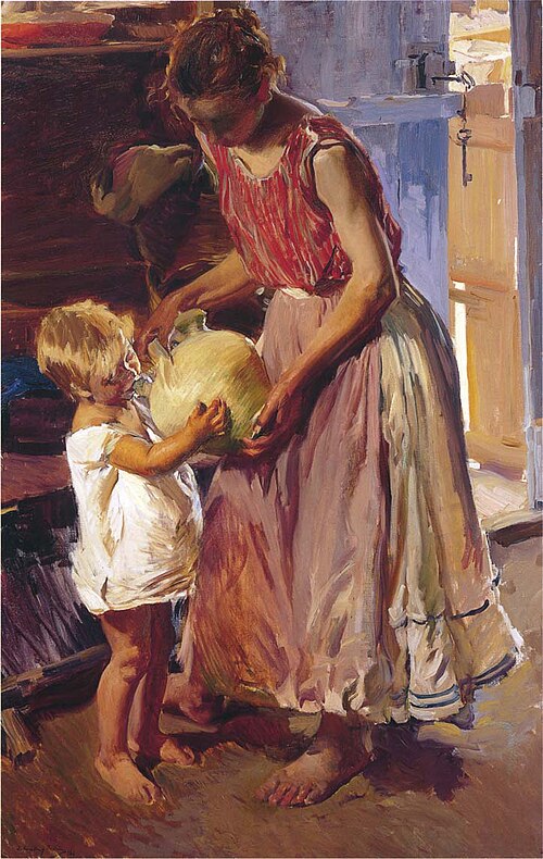 The drinking jug, 1904, Joaquín Sorolla