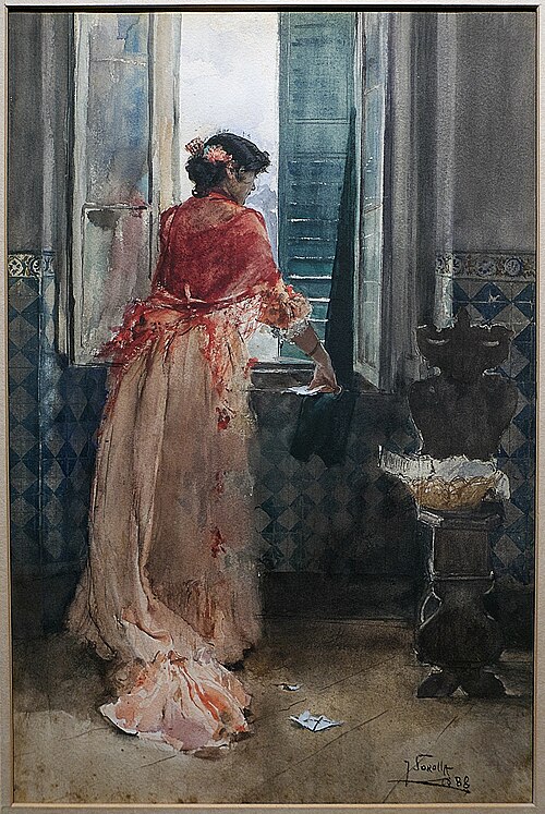Clotilde à la fenêtre, 1888, Joaquín Sorolla