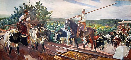 Andalucía, El Encierro, 1914, Joaquín Sorolla