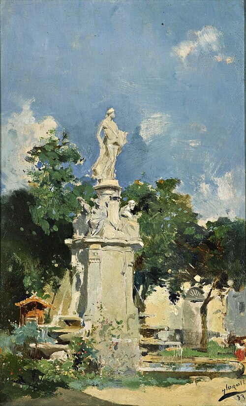 The Fountain of Apollo, Madrid, , Joaquín Sorolla