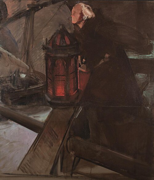 Columbus Leaving Palos (At the Lantern), 1909, Joaquín Sorolla