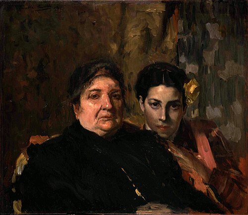 María and Her Grandmother, 1905, Joaquín Sorolla