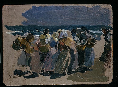 The Beach, Valencia (Fishwives), 1904, Joaquín Sorolla