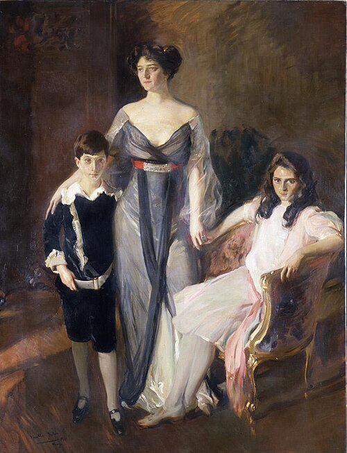 Mrs. Ira Nelson Morris and her Children, 1911, Joaquín Sorolla