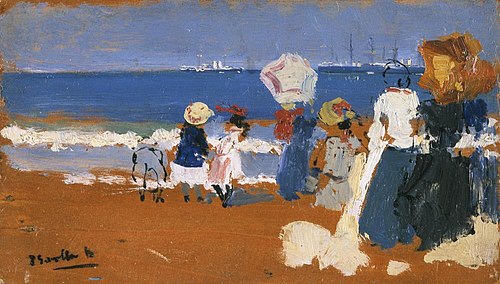 San Sebastián (Parasol), 1905, Joaquín Sorolla