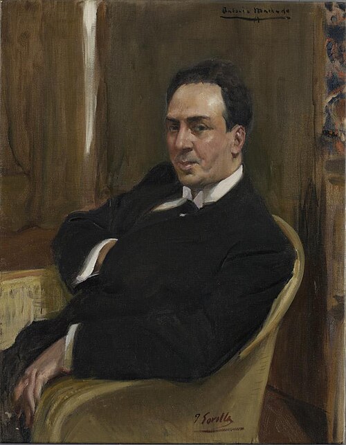 Antonio Machado y Ruiz, 1918, Joaquín Sorolla