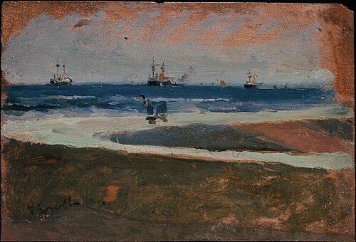 Beach at Valencia, 1915, Joaquín Sorolla