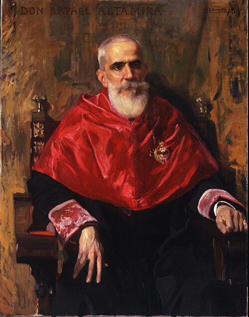Don Rafael Altamira y Crevea, 1913, Joaquín Sorolla
