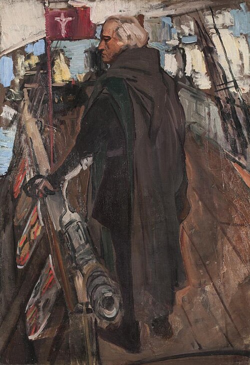 Columbus Leaving Palos (From Behind, with Falconet), 1909, Joaquín Sorolla